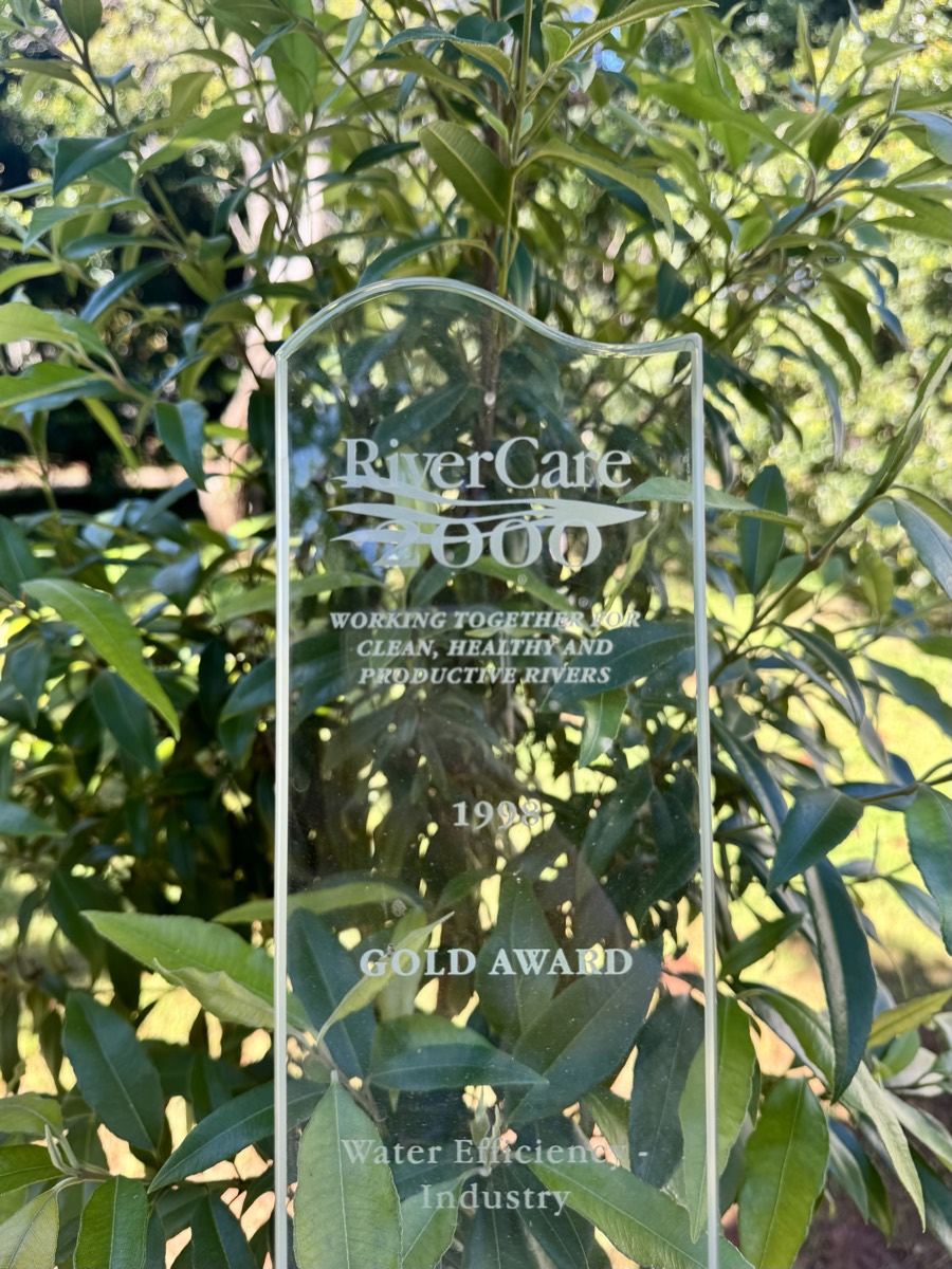 RiverCare 2000 Gold Award for water efficiency